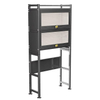 3 Tier Luxury Toilet Rack Bathroom No-Punch Space-Saving Metal Storage Cabinet