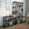 4-tier Metal Floor Organizer Multifunctional Storage Rack Black Storage Holders & Racks Customized Logo Multifunction 4 Layer