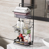 Multi-Layer Wrought Iron Kitchen Shelves Standing Type for Home Water Fruit Vegetable Baskets Snacks Toys Storage
