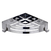 Stainless Steel Bathroom Tripod Multi-Tier Wall Mounted No-Punch Storage Shelf
