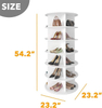 6 Tier Rotating Shoe Rack Tower Spinning Shoe Display Revolving 360 Shoe Rack Storage