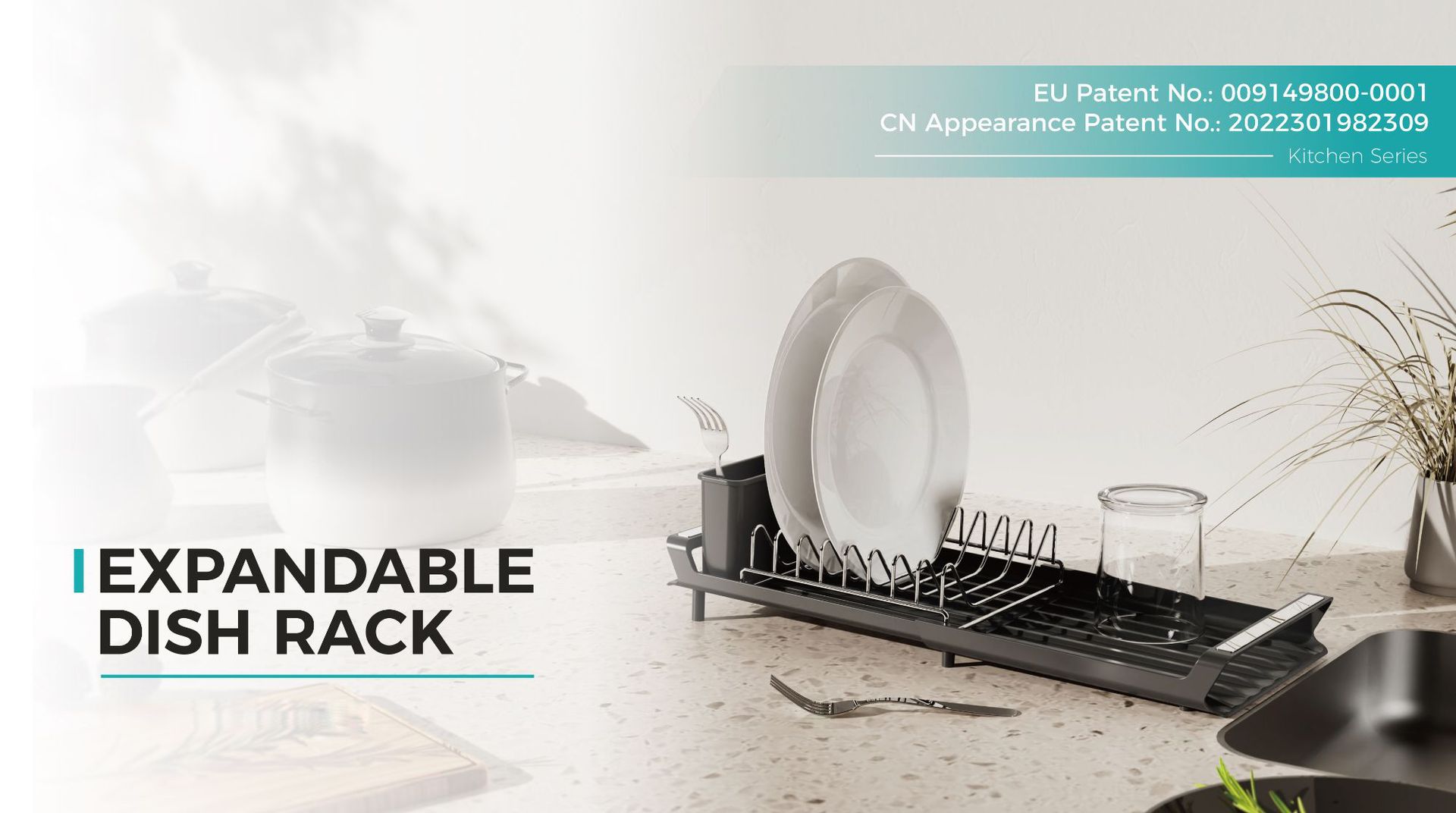 Cross-Border Multifunctional Telescopic Dish Draining Rack Single Kitchen Knife Fork Chopsticks Sink Cutlery Storage Holder