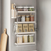 Kitchen Wall Mount Spice Rack 4 Tier Spice Rack Space Saving Corner Organizer