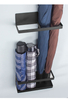 Magnetic Umbrella Drain Rack Black Metal Free Standing Rack Non Perforated Wall Mounted