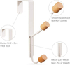 Over the Door Hook Sturdy Metal Over Door Metal Hook Organizer Rack for Hanging Coats Hats Robes Towels