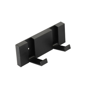 Modern Waterproof Black Wall Hooks Foldable Towel Hooks for Bathrooms Coat Hooks Wall Mounted