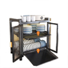 Window Dish Drainer with Magnetic Door Dustproof Kitchen Storage Rack with Accessories Transparent Storage Holders & Racks