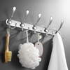 Wall Mounted Stainless Steel Coat Robe Hat Clothes Hook Bathroom Kitchen Storage Hanger Towel Rack