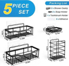 Hot Selling Bathroom No-Punch Storage Shelf Wall Mounted Iron Product Shower Shelf