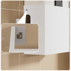Gas Water Heater Pipe Cover White Kitchen Wall Mounted Decorative Shelf