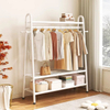 3 Tier Storage Floor Clothes Rack Reinforced Design Upgraded Storage Racks