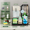 Kitchen Shelf With Rod Rag Towel Drainage Rack Storage Rack