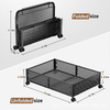 Bedroom Metal Removable Shelf Foldable Underbed Drawer Clothes Organizer