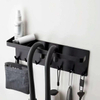 Entrance Multifunctional Wall Hanger Key Organizer Carbon Steel Bathroom Accessories