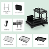 Cross-Border Kitchen Bowl Rack Home Anti-Rust Countertop Double Draining Bowl Rack Multi-Functional Dish Storage Racks
