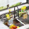 Kitchen Sink Drainage Rack Faucet Rack Drainage Storage Basket Bathroom Accessories Storage Holders & Racks Plastic ABS 3 Color