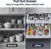 Expandable Pull Out Cabinet Organizer With Adhesive Nano Film Pull Out Drawer for Cabinets