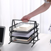 Letter Tray Desk Organizer, 3-Tier Mesh Paper Tray, Document, Letter, Office Paper Organizer
