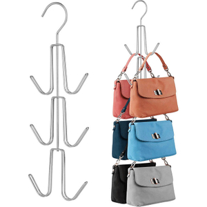 Purse Hanger Organizer for Closet, Hanging Bag Holder, Keeping Purses Visible and in Good Condition
