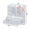 Mesh Desktop Organizer with Drawer Office Stationery Caddy Storage Boxes & Bins Accessory Supplies