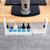 Store Hot Sale No-Punch Metal Shelf Electric Socket Cable Under Table Organizer