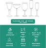 Plastic Wine Glass Holder 2 Pack Wine Glass Rack - Punch-free Under Cabinet Stemware Wine Glass Holder