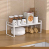 Hot Sale Expandable Countertop Shelves Stackable Storage Shelf Kitchen Spice Organizer Rack