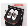 Home Stainless Steel Space Saving Shoe Rack Dormitory Stylish Open Shoe Cabinet