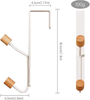 Over the Door Hook Sturdy Metal Over Door Metal Hook Organizer Rack for Hanging Coats Hats Robes Towels