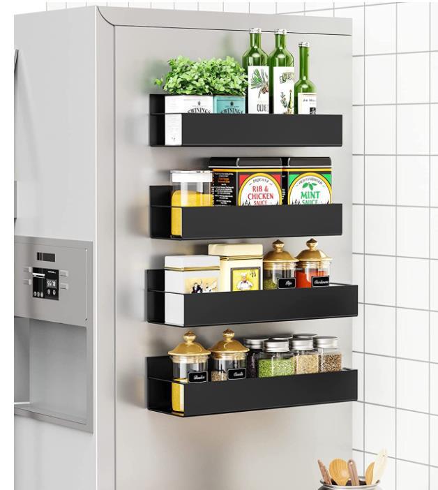Cross-Border Multifunctional Magnetic Home Kitchen Refrigerator Washing Machine Side Hanging Shelves