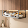 Hanging Under Shelf Storage Basket, Adjustable Width Under Cabinet Add-on Storage Racks, Heavy Duty Slide Organizer