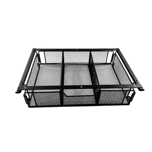 Under Desk Drawer Organizer Slide Out Desk Drawer Black Metal Hidden Desktop Organizer