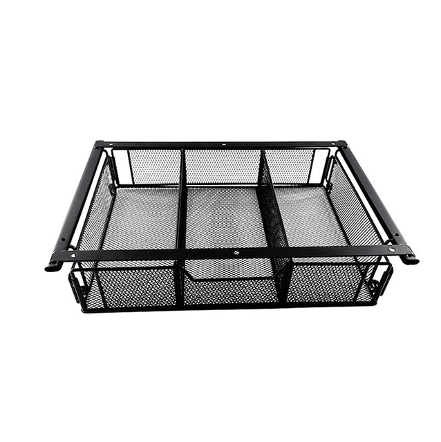 Under Desk Drawer Organizer Slide Out Desk Drawer Black Metal Hidden Desktop Organizer