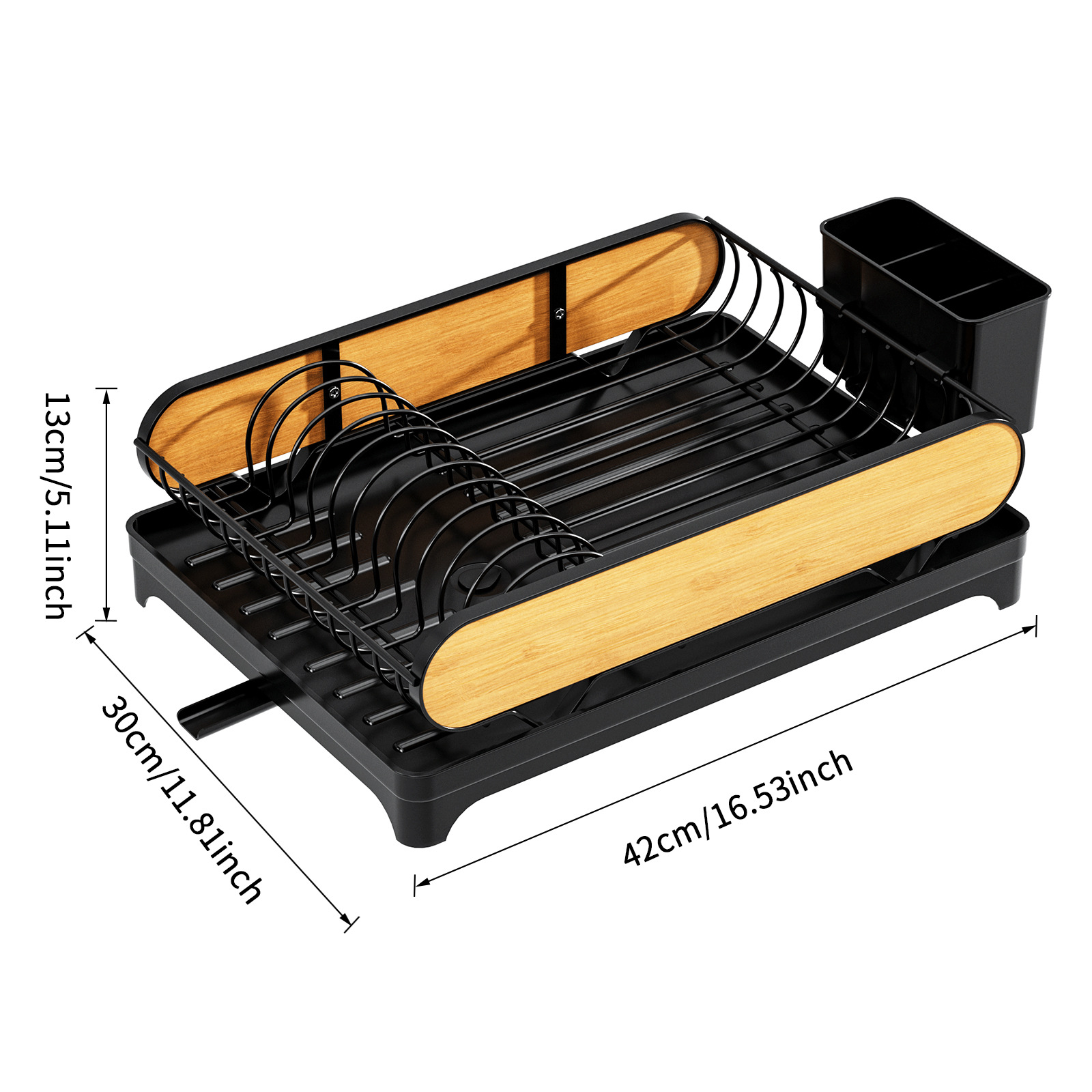 Crossing Standing Type Kitchen Dish Organizer Rack Chopsticks Sink Countertop Drainage Bowl Holder Easy