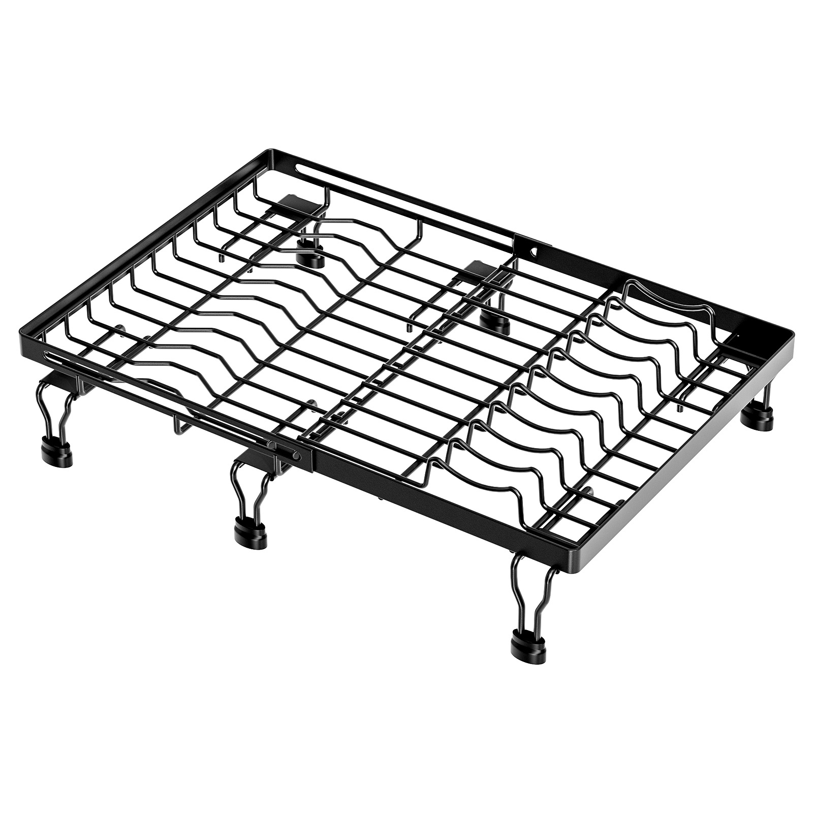 Kitchen Multifunctional Fruit and Vegetable Dish Drainer Storage Net Rack Two-way Telescopic Sink Drainage Mat