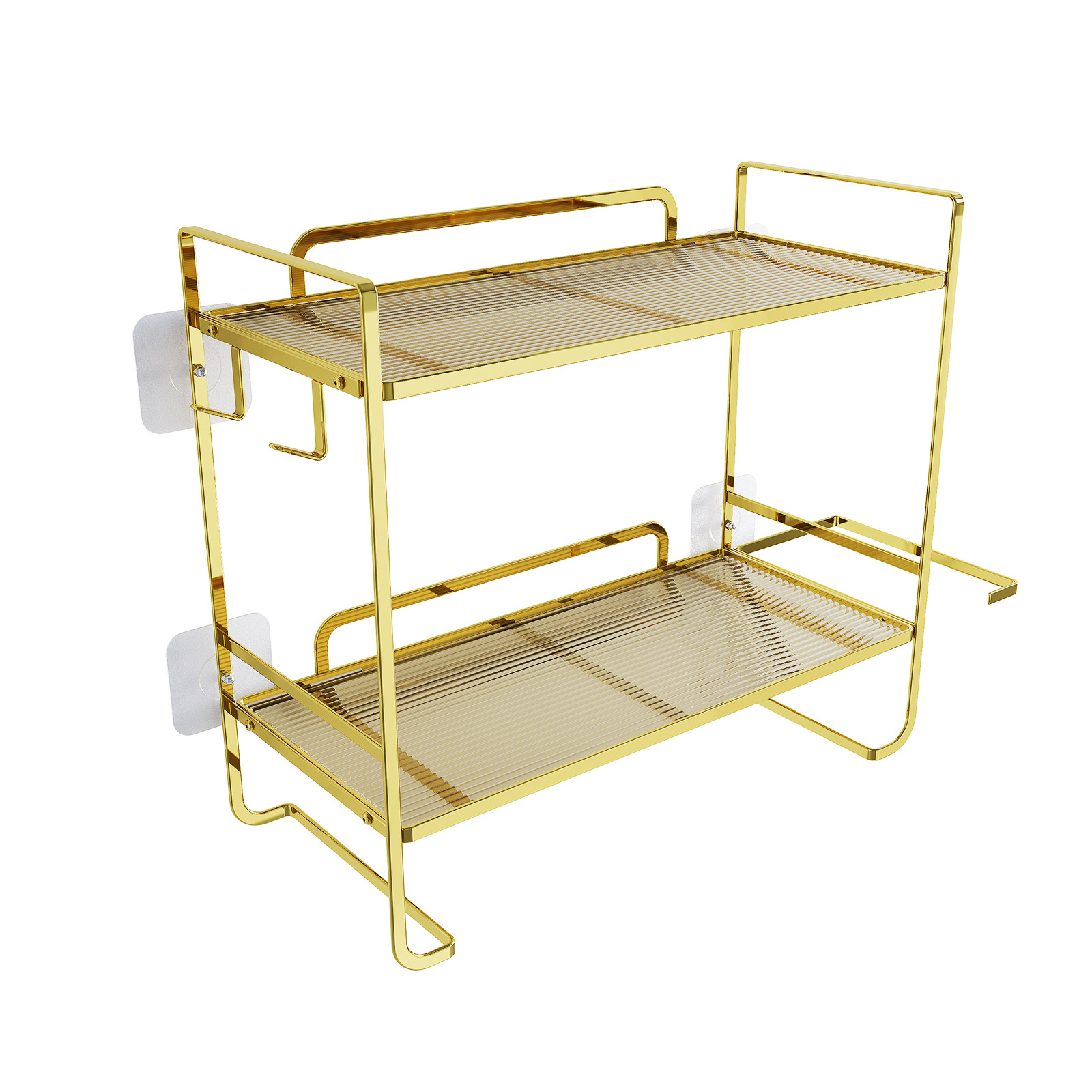 No-Punch Toilet Shelf With Paper Towel Hanging Feature Bathroom Storage Organizer Above Water Tank