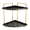 Extravagant Desktop Vanity Rack Bathroom Triangle Shelf Double Hand Wash Sink Cosmetic Storage Racks