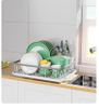 Single Draining Dish Rack for Kitchen Tableware Storage Basket With Organizer Display Home Kitchenware Bowl Racks