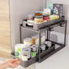 Multifunctional Cross-Border Sink Storage Rack Double Pull-Out Spice Drawer Box Bedroom/Living Room Kitchen Holder