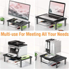 Monitor Stand Riser with Adjustable Height Metal Computer Riser for Monitors Desk Monitor Stands