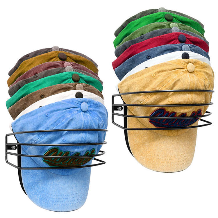 Baseball Cap Holder Wall Mounted Duckweed Storage Display Rack No Punch Hat Holder