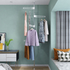 Stainless Steel Vertical Clothes Drying Rack Creative Design Retractable Clothes Hanging Pole
