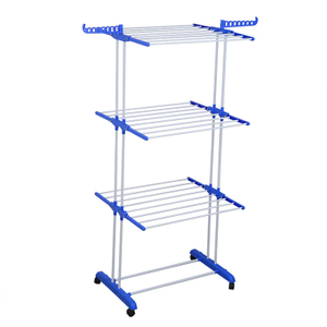 Multi-functional 3 Tier Drying Rack Indoor Folding Removable Towel Rack