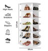 Multifunctional Display Rack Home Economy Shoe Cabinet Hot Selling Solid PVC Storage Holders & Racks Customized Logo Glossy