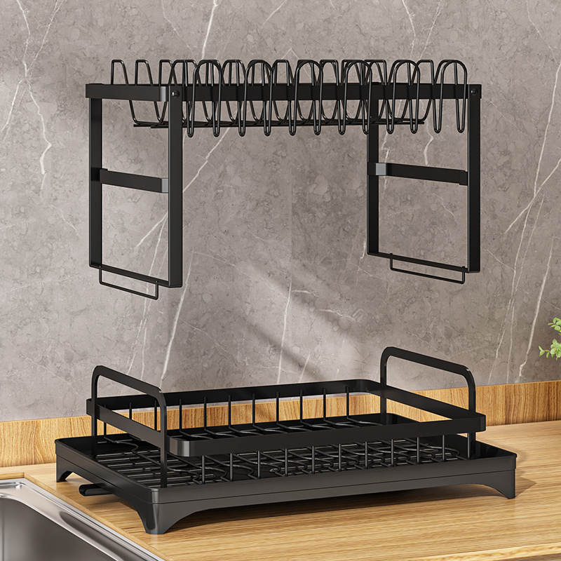 Multifunctional Kitchen Household Dish Drainage Storage Rack Water Filter Bowl Holder