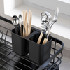 Metal Wire Kitchen Countertop Tableware Storage Rack Single-layer Black Over Sink Dish Rack Kitchen Accessories Customized Logo