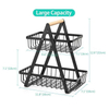Bread Fruit Vegetable Storage Basket Stand Holder Detachable Metal Kitchen Storage Holders & Racks Multifunction Home Appliance