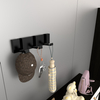 Single Tier Versatile Foldable Metal Hooks Waterproof Wall Coat and Towel Hooks for Kitchen Bathroom Use for Clothing Tools