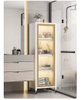Metal Floor-to-ceiling Clip Storage Cabinet with Wheels Multifunctional Waterproof Storage Cabinet