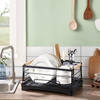 Kitchen Factory Direct Single-Tier Stainless Steel Dish Draining Storage Rack Holder